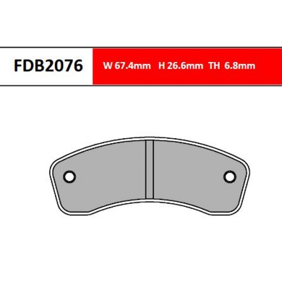 FERODO FDB2076KA - накладки тормозные (karting)