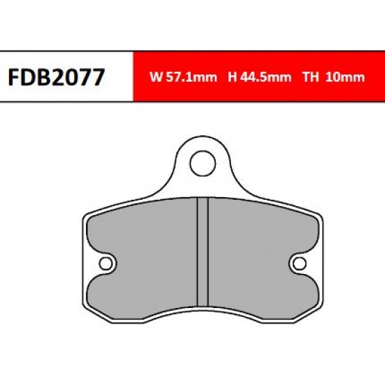 FERODO FDB2077KA - накладки тормозные (karting)