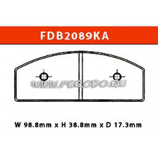 FERODO FDB2089KA - накладки тормозные (karting)