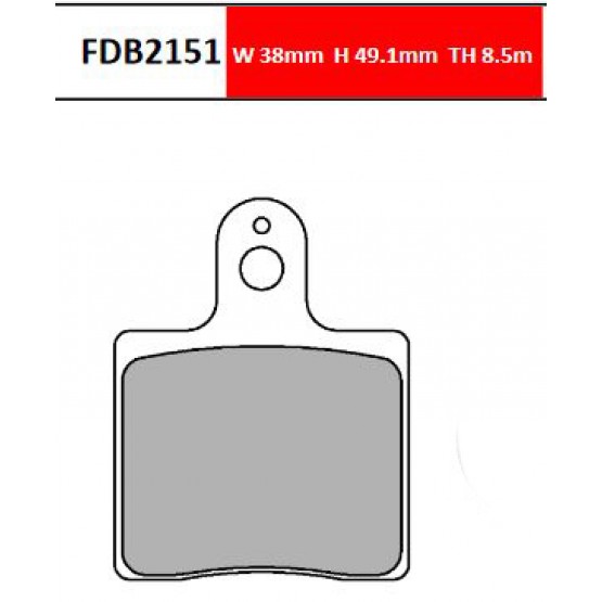 FERODO FDB2151KS - накладки тормозные (karting)