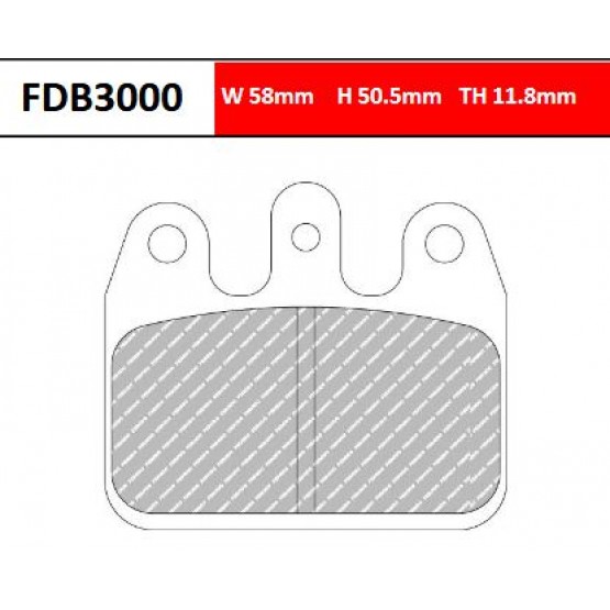 FERODO FDB3000KA - накладки тормозные (karting)
