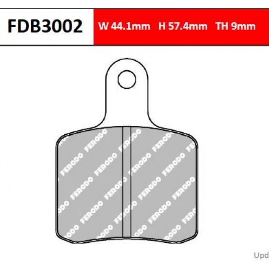 FERODO FDB3002KA - накладки тормозные (karting)
