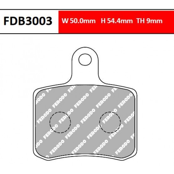 FERODO FDB3003KA - накладки тормозные (karting)