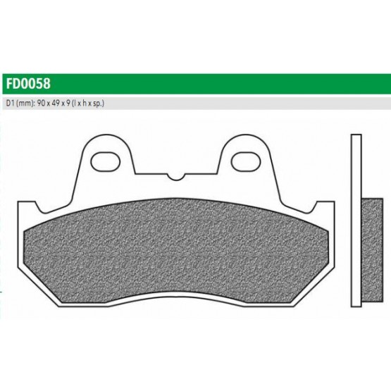NEWFREN FD0058BT - накладки тормозные