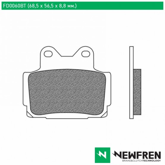 NEWFREN FD0082BT - накладки тормозные NEWFREN FD0082BT - накладки тормозные
