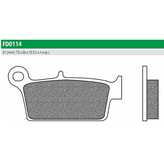 NEWFREN FD0114SD - накладки тормозные