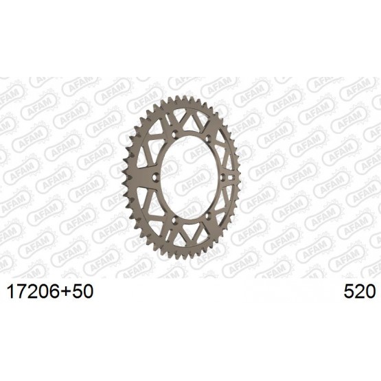 AFAM 17206+50 - звезда задняя самоочищающаяся алюминиевая (JTR460.50)