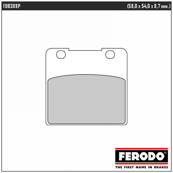 FERODO FDB389P - накладки тормозные