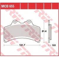 TRW MCB655 - накладки тормозные