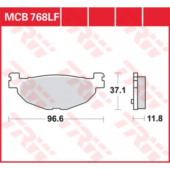 TRW MCB768 - накладки тормозные
