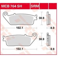 TRW MCB764SH - накладки тормозные