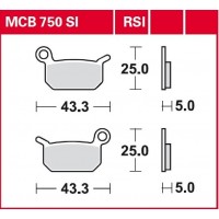 TRW MCB750SI - накладки тормозные