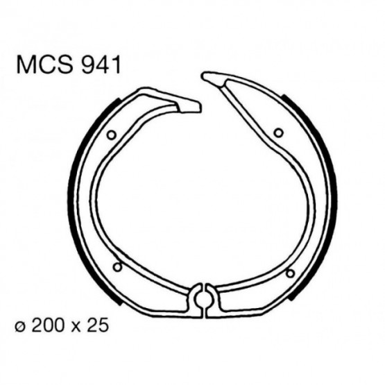 TRW MCS941 - колодки тормозные