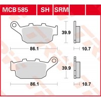 TRW MCB585 - накладки тормозные