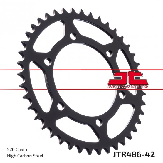 JTR486.42ZBK - звезда JT задняя (черная)