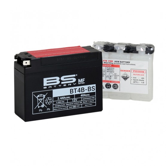 BS-BATTERY YT4B-BS (YT4B-4) - аккумулятор MF