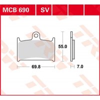 TRW MCB690 - накладки тормозные