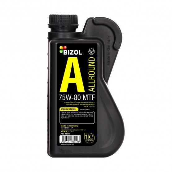 BIZOL Allround Gear Oil MTF 75W-80 (GL-5), 1 л.