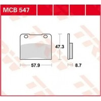 TRW MCB547 - накладки тормозные