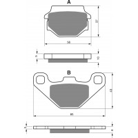 GOLDFREN 005 AD - накладки тормозные