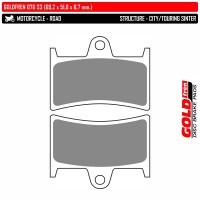 GOLDFREN 070 S3 - накладки тормозные