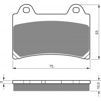 GOLDFREN 073 S3 - накладки тормозные