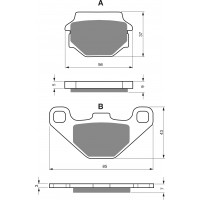 GOLDFREN 084 AD - накладки тормозные