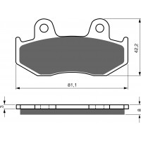 GOLDFREN 102 S3 - накладки тормозные