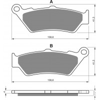 GOLDFREN 106 S33 - накладки тормозные