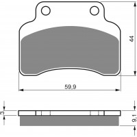 GOLDFREN 136 S3 - накладки тормозные