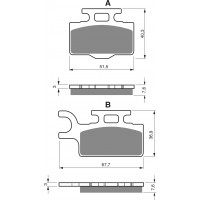GOLDFREN 167 K5 - накладки тормозные