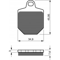 GOLDFREN 238 GP5 - накладки тормозные