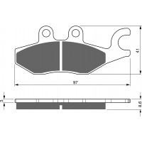 GOLDFREN 266 S3 - накладки тормозные