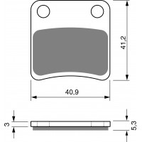GOLDFREN 303 S3 - накладки тормозные