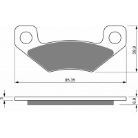 GOLDFREN 315 K5 - накладки тормозные