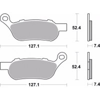 BREMBO 07HD07SP - накладки тормозные