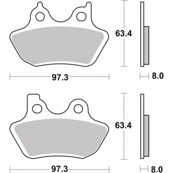 BREMBO 07HD16SA - накладки тормозные