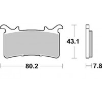 BREMBO 107A48624 - накладки тормозные