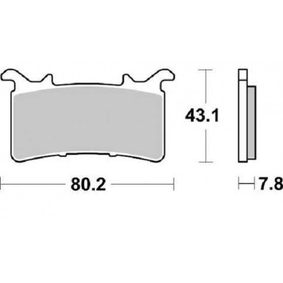 BREMBO 107A48624 - накладки тормозные