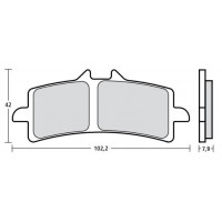 BREMBO 107A48669 - накладки тормозные