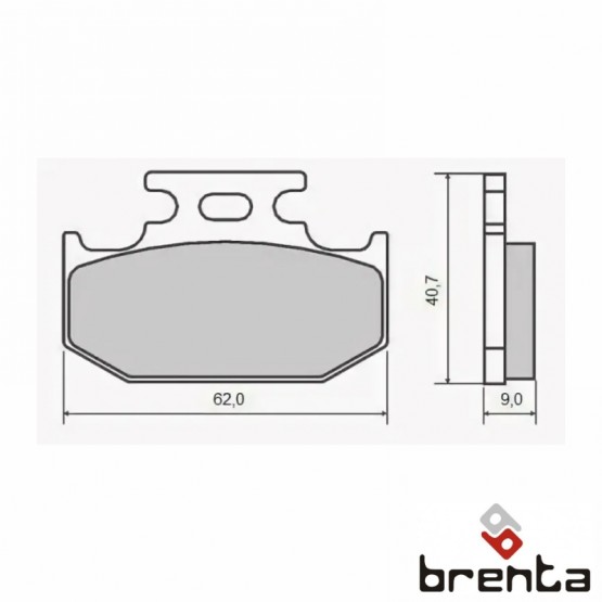 BRENTA FT3086 - накладки тормозные