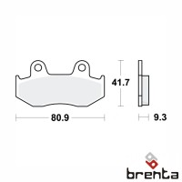 BRENTA FT3034 - накладки тормозные