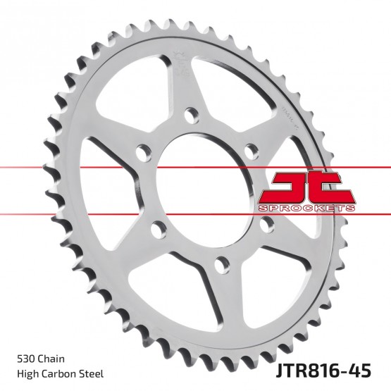 JTR816.45ZBK - звезда JT задняя (черная)