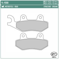 YONGLI YL-F008 - накладки тормозные