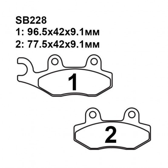 PULLER SB228 - тормозные накладки