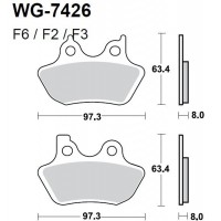 WRP WG-7426-F2 - тормозные накладки