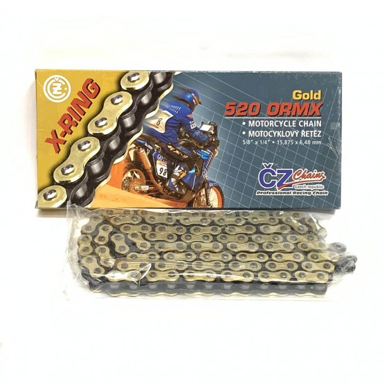 CZ Chains 520 ORMX Gold - цепь приводная, 106 звеньев