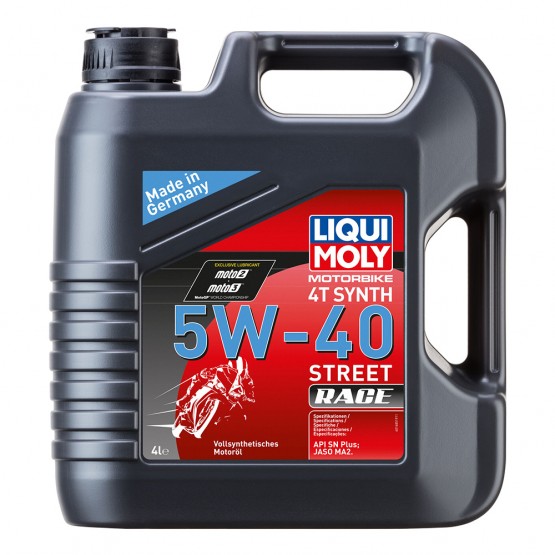 LIQUI MOLY Motorbike 4T 5W-40 Synth Street Race, 4 л.