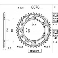 OGNIBENE 8076-R46 - звезда задняя (JTR1307.46, JTR1317.46)