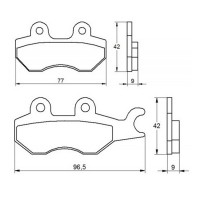 ACCOSSATO AGPA23OR - накладки тормозные